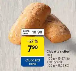 Tesco Ciabatta s cibulí, 70 g nabídka