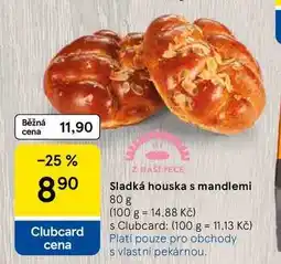 Tesco Sladká houska s mandlemi, 80 g nabídka