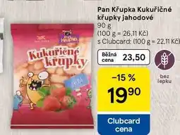 Tesco Pan Křupka Kukuřičné křupky jahodové, 90 g nabídka