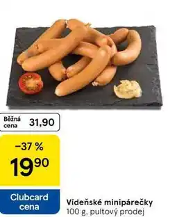 Tesco Vídeňské minipárečky, 100 g nabídka