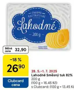 Tesco Lahodné Směsný tuk 82%, 200 g nabídka