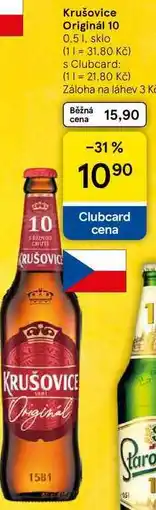 Tesco Krušovice Originál 10, 0,5 l, sklo nabídka