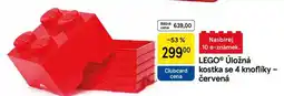Tesco LEGO Úložná kostka se 4 knoflíky - červená nabídka
