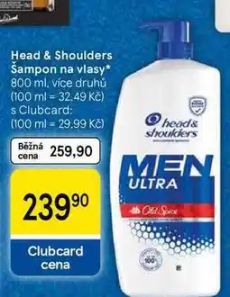 Tesco Head & Shoulders Šampon na vlasy, 800 ml, více druhů nabídka