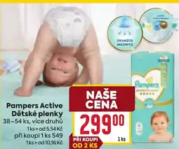 Billa Pampers Active Dětské plenky nabídka