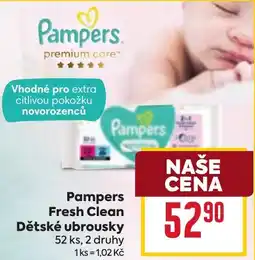 Billa Pampers Fresh Clean Dětské ubrousky nabídka