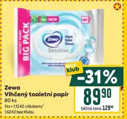 Billa Zewa Vlhčený toaletní papír nabídka