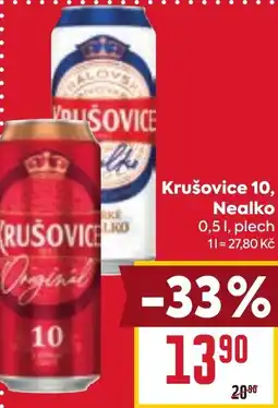 Billa Krušovice 10, Nealko nabídka
