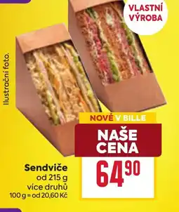 Billa Sendviče nabídka