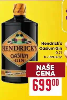 Billa Hendrick's Oasium Gin nabídka