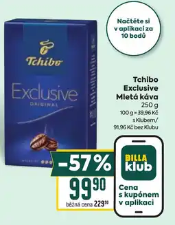 Billa Tchibo Exclusive Mletá káva nabídka