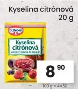 Kubík potraviny Dr.Oetker Kyselina citrónová nabídka