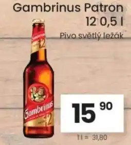 Kubík potraviny Gambrinus Patron 12 nabídka