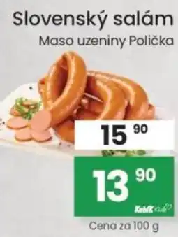 Kubík potraviny Slovenský salám nabídka