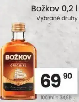 Kubík potraviny BOŽKOV nabídka