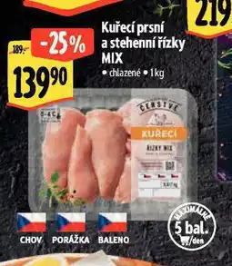 Albert Kuřecí prsní a stehenní řízky mix nabídka