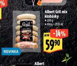Albert Gril mix klobásky nabídka