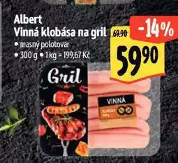 Albert Vinná klobása na gril nabídka