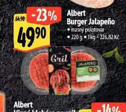 Albert Burger jalapeňo nabídka