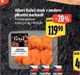 Albert Kuřecí steak v medovo-pikantní marinádě nabídka