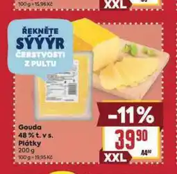 Billa Gouda 48% plátky nabídka