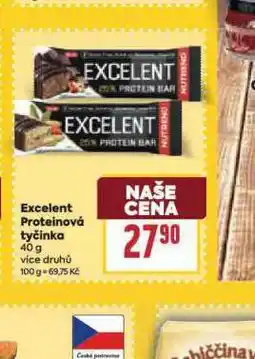 Billa Excellent proteinová tyčinka nabídka