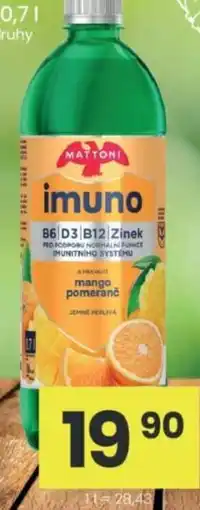 Kubík potraviny Mattoni imuno nabídka