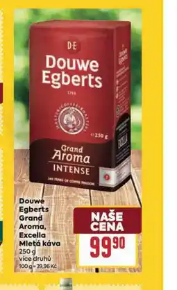 Billa Douwe egberts grand aroma a excella nabídka