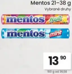 Kubík potraviny Mentos nabídka