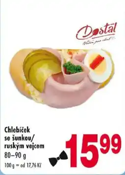 Qanto Chlebíček se šunkou/ ruským vejcem nabídka