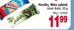 Qanto Sedita Horalky, Máta oplatek nabídka