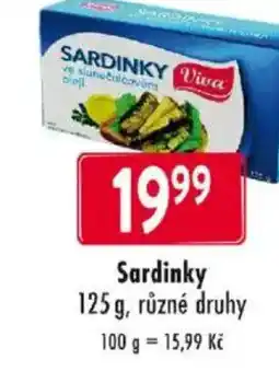 Qanto Viva Sardinky nabídka