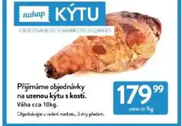Qanto Přijímáme objednávky na uzenou kýtu s kostí nabídka