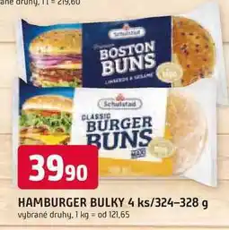 Trefa BURGER BUNS HAMBURGER BULKY 4 ks/324-328 g nabídka