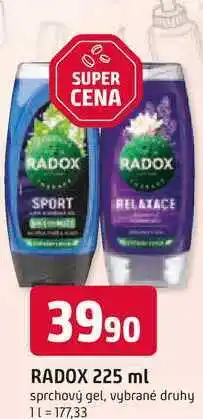 Trefa RADOX 225 ml sprchový gel, vybrané druhy nabídka