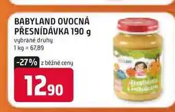 Trefa BABYLAND OVOCNÁ PŘESNÍDÁVKA 190 g nabídka