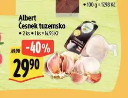 Albert Česnek tuzemsko nabídka