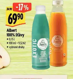 Albert Albert 100% šťávy nabídka