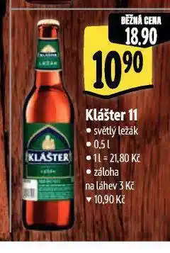 Albert Pivo klášter světlý ležák 11 nabídka