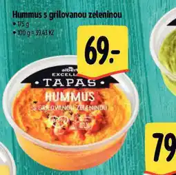 Albert Hummus grilovanou zeleninou nabídka