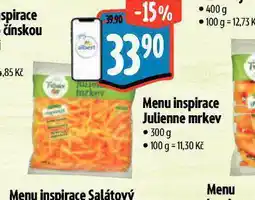 Albert Menu inspairace julienne mrkev nabídka