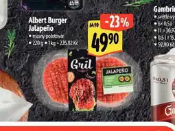 Albert Hovězí burger jalapeňo nabídka