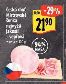 Albert Mistrovská šunka nabídka