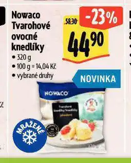 Albert Nowaco tvarohové knedlíky nabídka