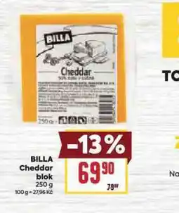 Billa Cheddar blok nabídka