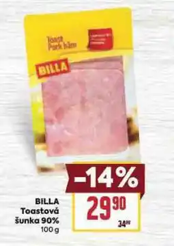 Billa Toastová šunka nabídka