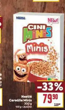 Billa Nestlé cereální minis nabídka