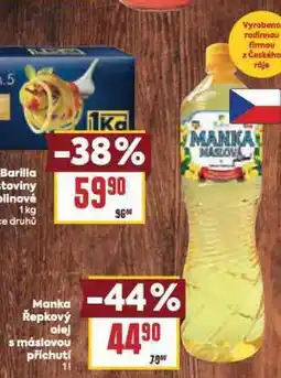 Billa Manka řepkový olej s máslovou příchutí nabídka