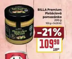 Billa Billa premium pistáciová pomazánka nabídka
