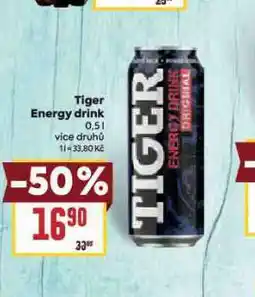 Billa Tiger energy drink nabídka